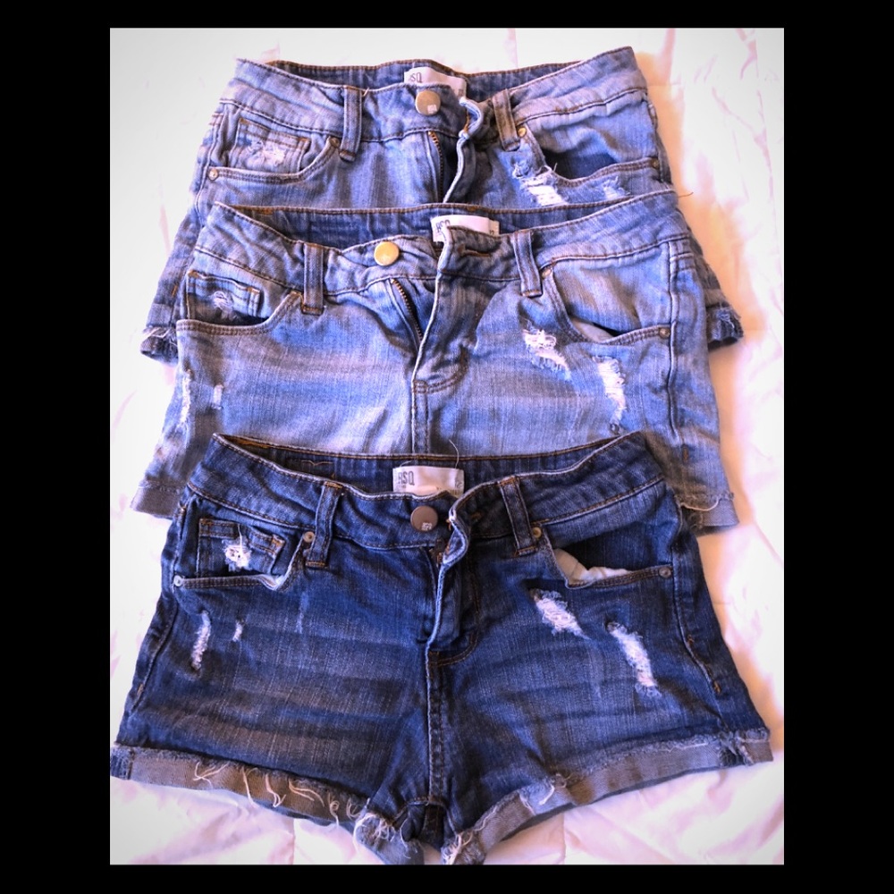 Denim shorts size 12